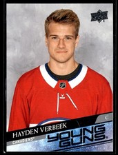 2020-21 Upper Deck Extended Series Young Guns #714 Hayden Verbeek Rookie RC