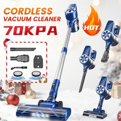 Cordless Vacuum Cleaner | MAX 70Kpa Powerful Stick Vacuum with 45min Runtime