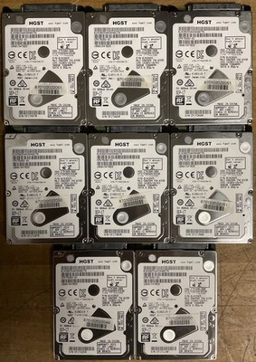 8x Hitachi HGST HDD 500GB 2,5'' SATA III 7200U/min Z7K500