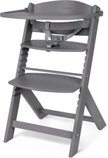 Seggiolone in Legno per Bebè, Sedia Regolabile fino a 35 kg, Struttura in...