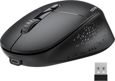 TECKNET Silent Wireless Mouse, Kabellose Bluetooth Maus mit USB-Empfänger (BT 3.0