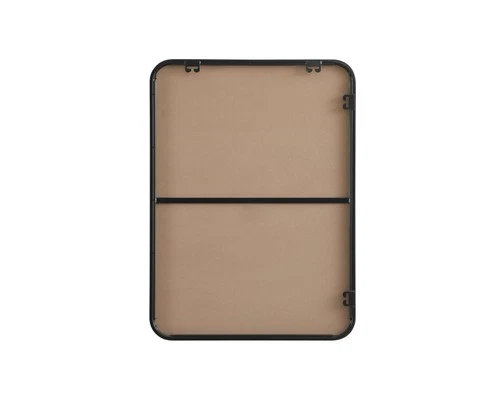 Elegant Decor Contour Metal Rectangle Mirror 22X30" Black - Picture 11 of 11