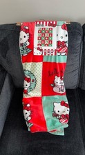 Hello Kitty Christmas Themed Holiday Hugs Silk Touch Throw Blanket 50  x70" NEW