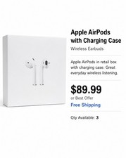 Apple AirPods 2nd Generation with Charging Case - White
