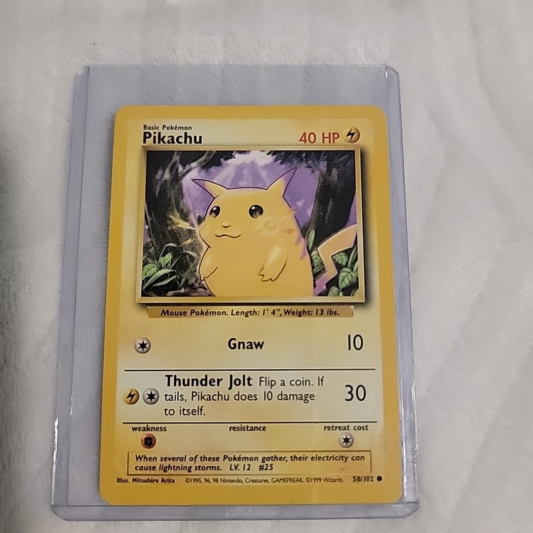 Pokémon Pikachu Basic 1995 - 058/102 Regular Promo 