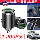 2 Port Super Fast Car Charger Adapter For iPhone Samsung Android Cell IPhone Lot