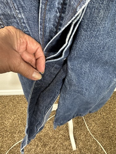 Ann Taylor Jeans Women's 6 Long Denim Coat Jacket Blue EUC - Picture 6 of 11