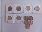 Lot of 10, but there's 11, 1942 - 1964, 90% Silver Washington Quarters, read ad