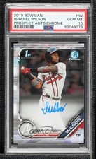 2019 Bowman Chrome Prospect Auto Isranel Wilson #CPA-IW PSA 10 GEM MT Auto n0c