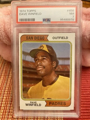 1974 Topps #456 Dave Winfield RC PSA 7 NM
