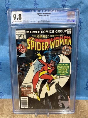 Spider-Woman #1 CGC 9.8 1978 Marvel ORIGIN Jessica Drew Ow-Wp Comic Newsstand