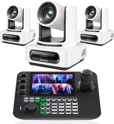 4K NDI PTZ Camera and Controller Bundle/Kits, 4K 20X AI Auto Tracking NDI Sdi/Hd