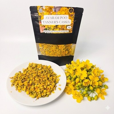 Avaaram Poo Trockenblumen | Aavaram Blütentee für Blutzucker, Haut & Haare| 25g