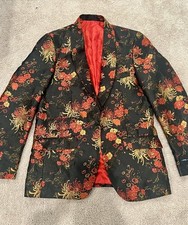 One button floral Blazer S