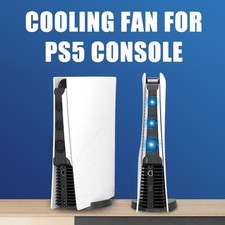 Cooling Stand for PS5 Controller Game Console Cooler Fan Radiators Vertical
