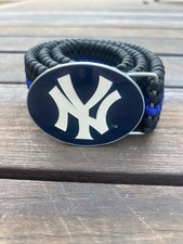 New York Yankees Siskiyou Sports Paracord Rope Belt NY Logo MLB License