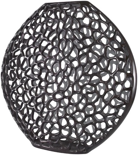 Uttermost 18011 Web 23-1/2" Tall Aluminum Vase - Bronze - Picture 1 of 3