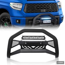 Bull Bar Compatible With 2007-2021 Toyota Tundra With Led Light Bar License Pl Bull Bar Compatible With 2007-2021 Toyota Tundra With Led Light Bar License Pl