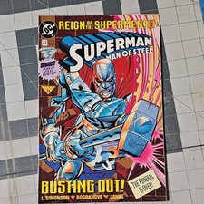DC Comics Superman: The Man of Steel 22 Reign Supermen 1993 Boarded Poster