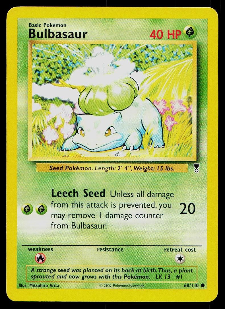 Pokemon Card Legendary Collection Bulbasaur 68/110 Common