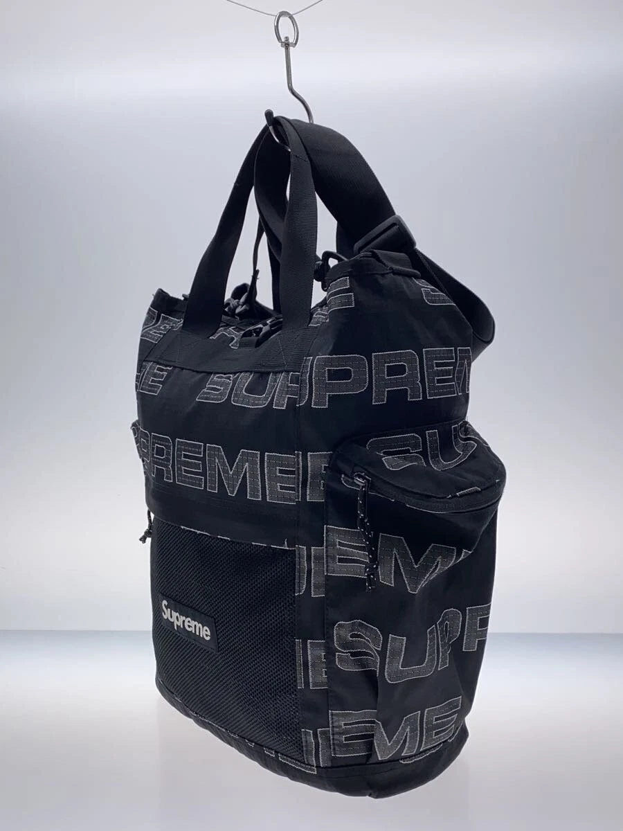 Sac fourre tout Supreme/nylon/noir/motif intégral/Nm8215I