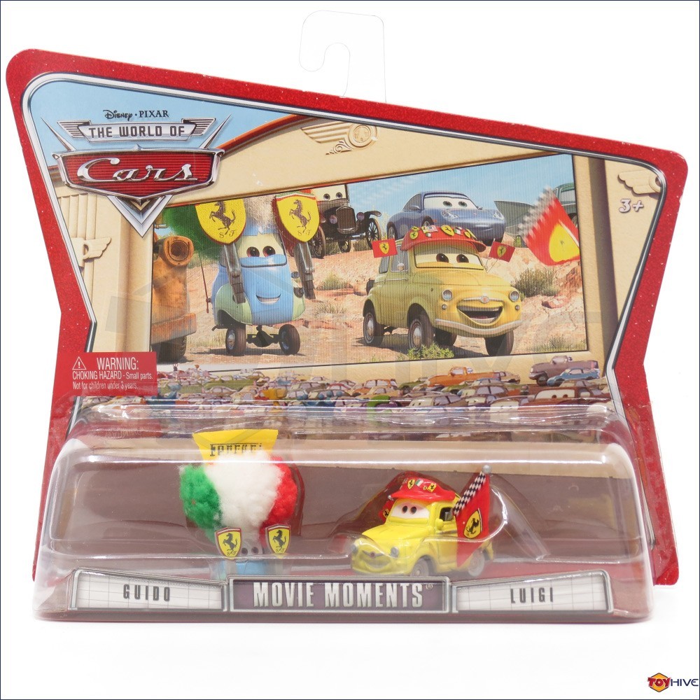 Disney Pixar World of Cars Ferrari Race Fans Guido & Luigi movie