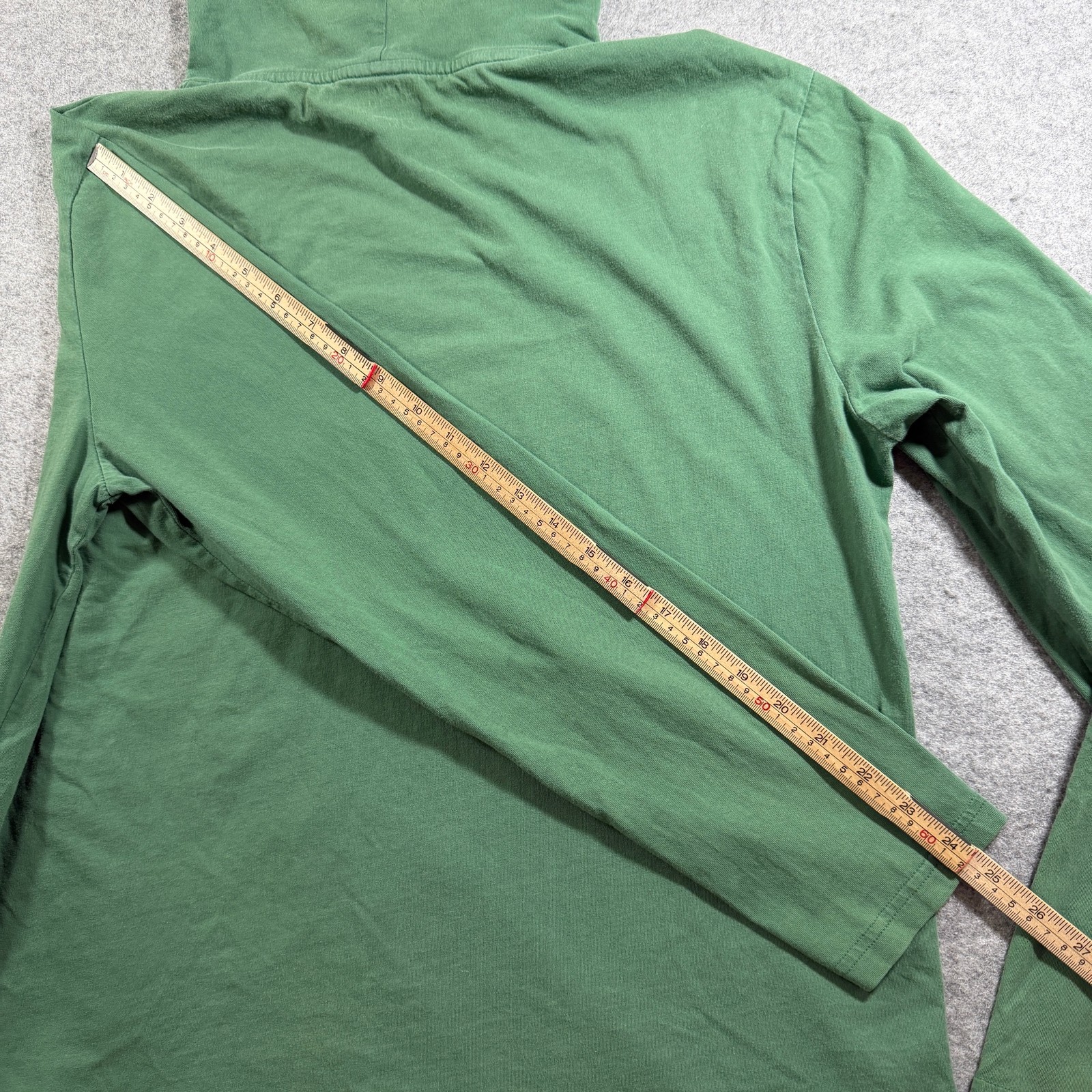 Polo Ralph Lauren Long Sleeve Hooded Shirt Mens L Green Cotton Relaxed Casual thumbnail 6