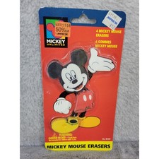 Mickey Unlimited Disney Mickey Mouse Erasers Set 4 Pack on Card Pentech
