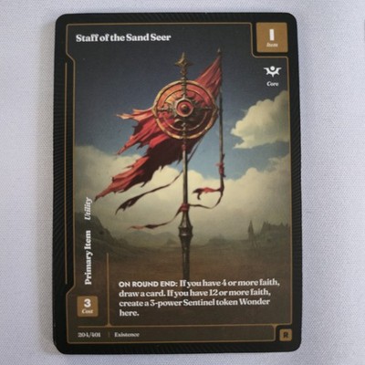Wonders of the First 2025 - PAPER RARE - Staff Of Sand Seer 204/401 TCG