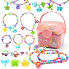 Snap Pop Beads Jewelry Kit for Girls 350PCS Insect DIY Bracelet Making with...