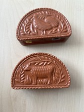 Avon Terra Cotta Cow & Rooster Salt and Pepper Shakers with Tray — listing 4