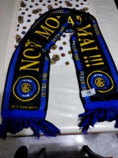INTER MILAN CALCIO -  SCIARPA UFFICIALE - NON MOLLARE MAI - NUOVA