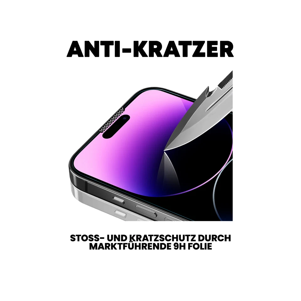 2x Panzerfolie Blickschutz Glas für iPhone 17 16 15 14 13 12 11 Pro Max Mini XR - Bild 3 von 4