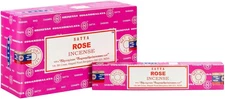 Satya Sai Baba Nag Champa - Rose Incense Sticks Box of 12 Boxes 15 Grams Each.