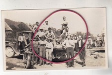 FOTO FOTO AUTO AUTOMOBILI VECCHIO CAMION CON MOTO