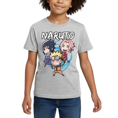 Naruto Shippuden Chibi Naruto, Sakura & Sasuke Kinder T-Shirt - Bild 1 von 4