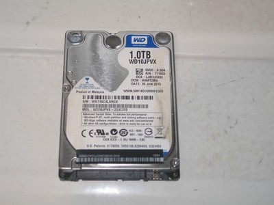 WD Blue 1TB 2.5'' HDD Laptop HARD DRIVE WD10JPVX  5400rpm