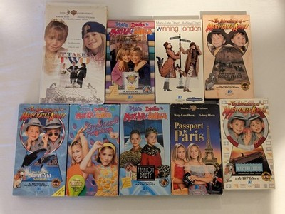 Mary-Kate & Ashley Olsen VHS Lot 9 It Takes Two Winning London Passport Paris