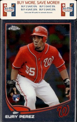 2013 Topps Chrome #101 Eury Perez Rookie Washington Nationals