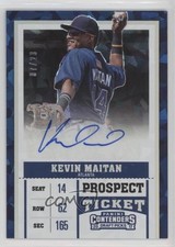 2017 Panini Contenders Draft Picks Cracked Ice Ticket 7/23 Kevin Maitan Auto 1xd