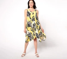 #1532 Attitudes by Renee Regular Como Jersey Swing Dress Size XXS