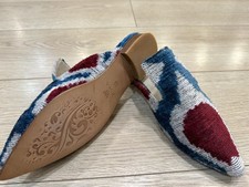 Handmade Rug Slipper US-9 EU-39 sole-hard leather. lining-lambskin Women