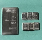 LOT OF (16) Grams .999 FINE SILVER VALCAMBI Suisse CombiBar ⭐️⭐️⭐️⭐️⭐️