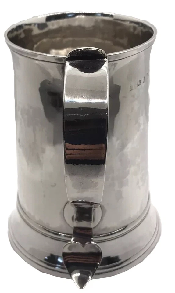 Taza de pinta de plata rara de Jorge III Peter, Ann y William Bateman Londres 1801 Foto 2 de 4