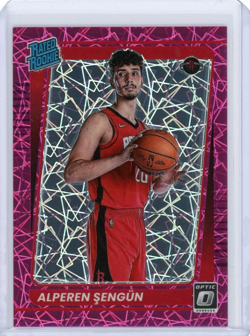 2021-22 Donruss Optic Pink Velocity Prizm Rookie #169 Alperen Sengun #37/79