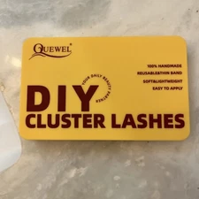 2 Sets Of  72 Pieces Each Cluster Individual Eyelashes Sizes 10-16 Quewell Brand