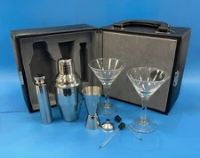 Martini Cocktail 8-Piece Travel Bar Set