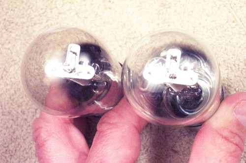 Two, RCA Radiotron UY-227 #27 globe/balloon, matching pair, 27, C-327 eq - Picture 4 of 4