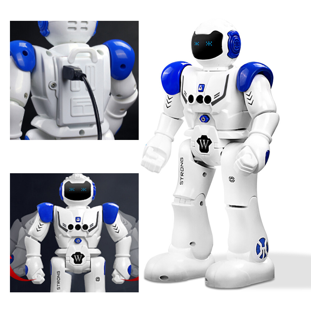 Smart RC Robot Toy Talking Dancing for Kids Remote Control Robotic Toys  Blue