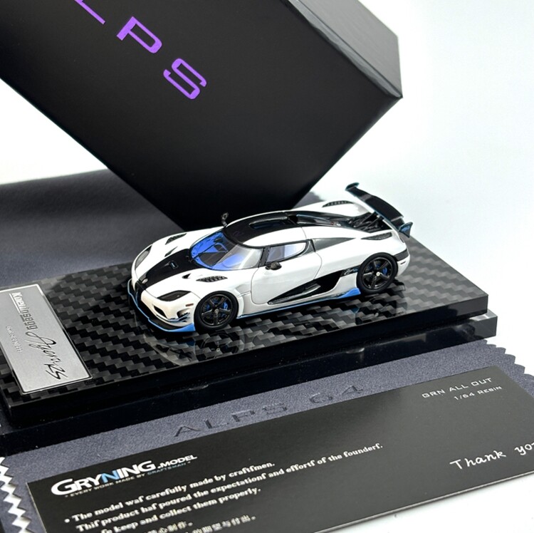 ALPS GRYNING 1/64 Scale Koenigsegg Agera RS Supercar Resin Model